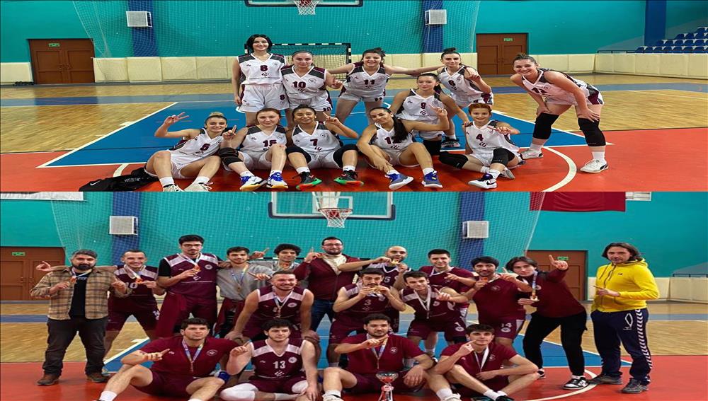 ESTÜ Kadın ve Erkek Basketbol Takımları TUSF Basketbol Bölgesel Liginde Şampiyon Oldu