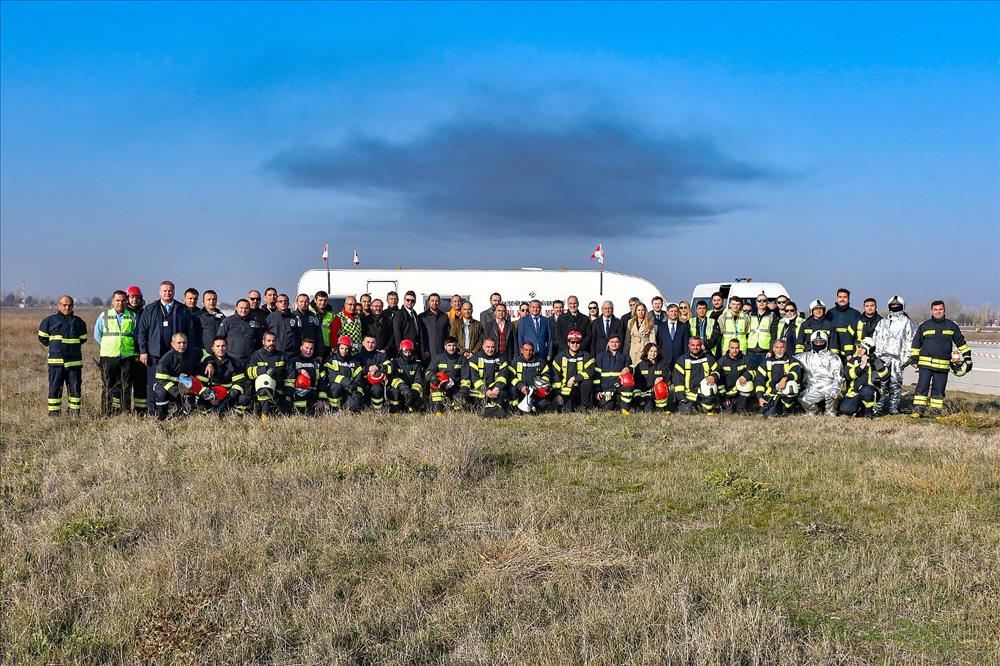 Eskişehir Teknik Üniversitesi Hasan Polatkan Havalimanında Acil Durum Tatbikatı Gerçekleştirildi