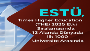 ESTÜ, Times Higher Education (THE) 2025 Etki Sıralamasında 13 Alanda Dünyada İlk 1000 Üniversite Arasında