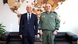 Hava Kuvvetleri Komutanlığı Eğitim Daire Başkanı Hv. Pilot Tuğgeneral Zeki Koltukoğlu, Rektör Prof. Dr. Adnan Özcan’ı Ziyaret Etti