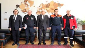 Eskişehir İl Afet ve Acil Durum Müdürü Aslan Mehmet ÇOŞKUN’dan Rektör Prof. Dr. Adnan ÖZCAN’a Ziyaret