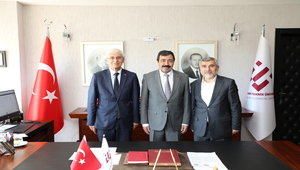 İzmir Kâtip Çelebi Üniversitesi Rektörü Prof. Dr. Saffet KÖSE, Rektör Prof. Dr. Adnan ÖZCAN’ı Ziyaret Etti