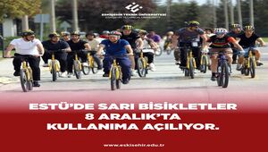 ESTÜ’de Sarı Bisikletler 8 Aralık’ta Kullanıma Açılıyor