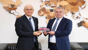 Arnavutluk “Eqrem Çabej” Üniversitesi Rektöründen ESTÜ Rektörü Prof. Dr. Adnan ÖZCAN’a Ziyaret 