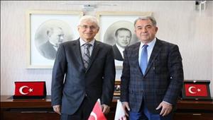 Raylı Sistemler Kümelenmesi Yönetim Kurulu Başkanı Ramazan Yanar, Rektör Prof. Dr. Adnan Özcan’a Hayırlı Olsun Ziyaretinde Bulundu 